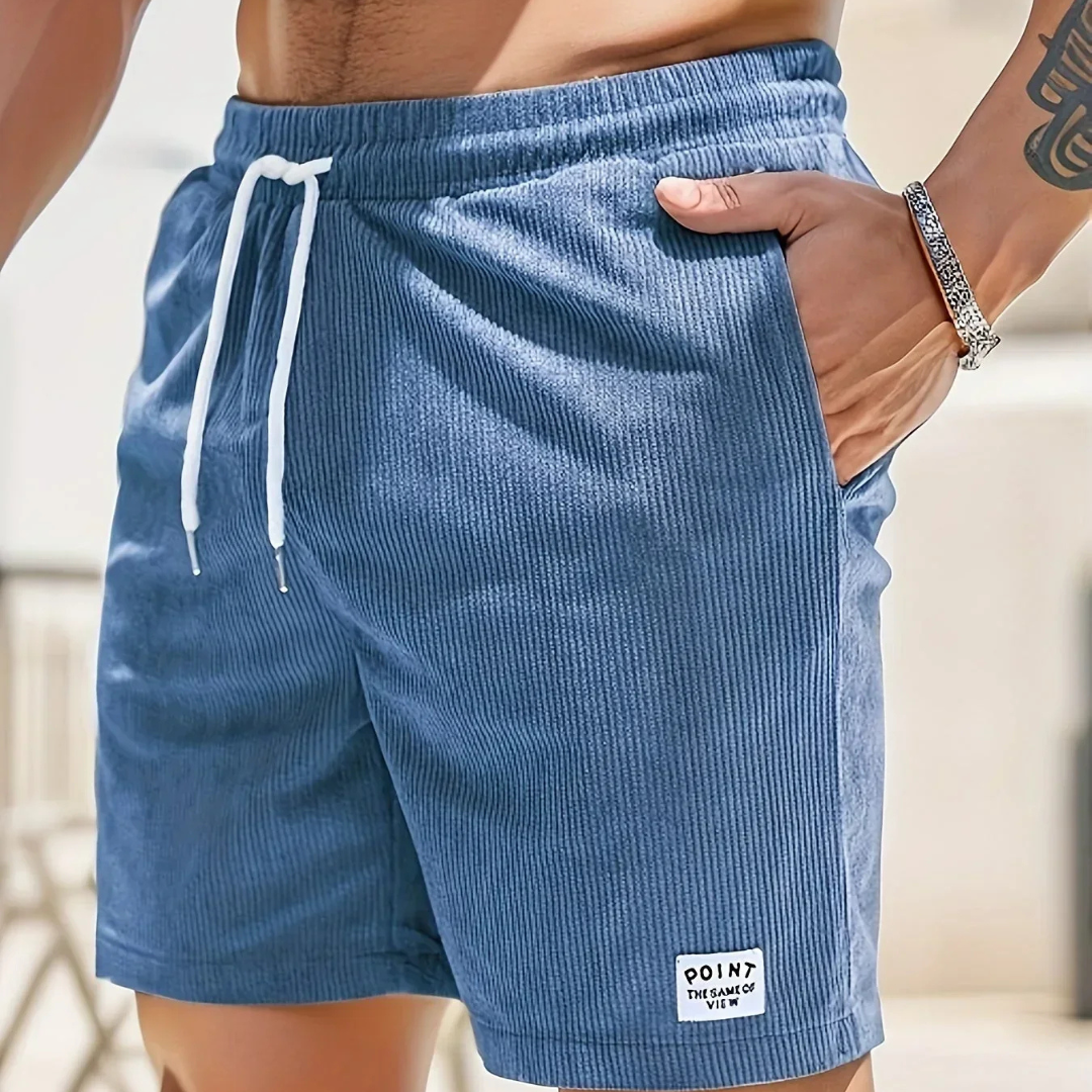 Men's Corduroy Shorts with Drawstring – Stylish Shorts for Warm Days 2