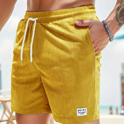 Men's Corduroy Shorts with Drawstring – Stylish Shorts for Warm Days 9