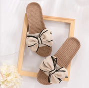 Women's Non-Slip Flat Sandals with Bow – Comfortable Summer Sandals – Lucy 0