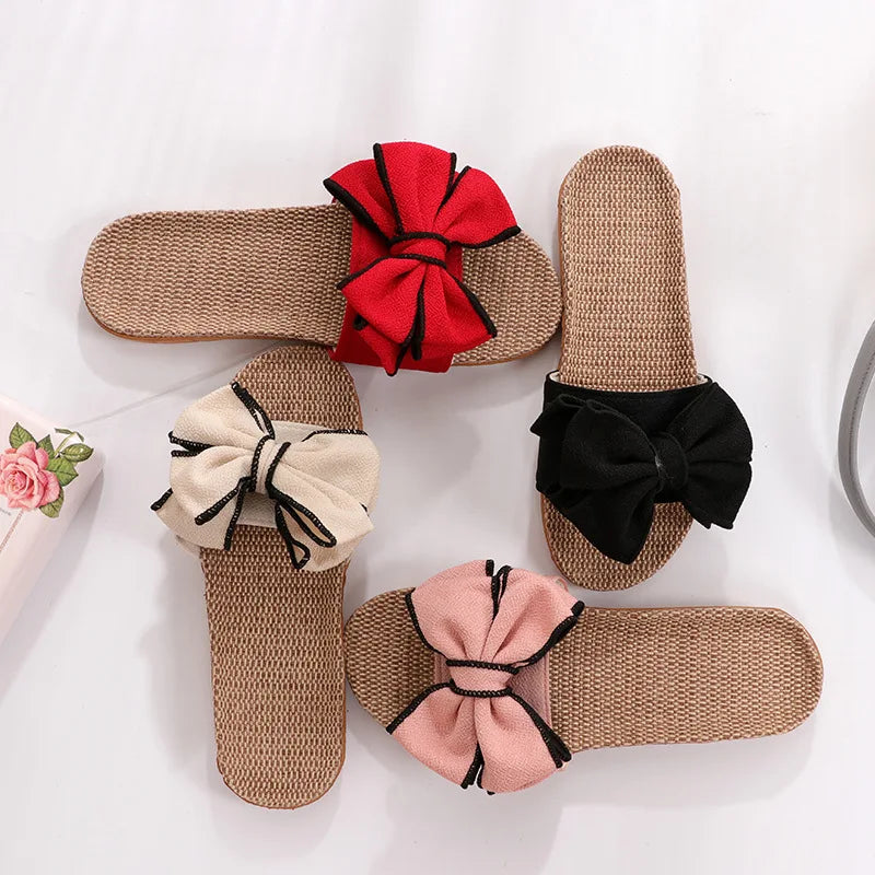 Women's Non-Slip Flat Sandals with Bow – Comfortable Summer Sandals – Lucy 4