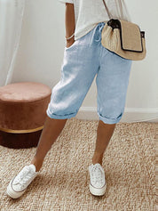 Women's Drawstring Shorts – Light Relaxed Summer Shorts 1