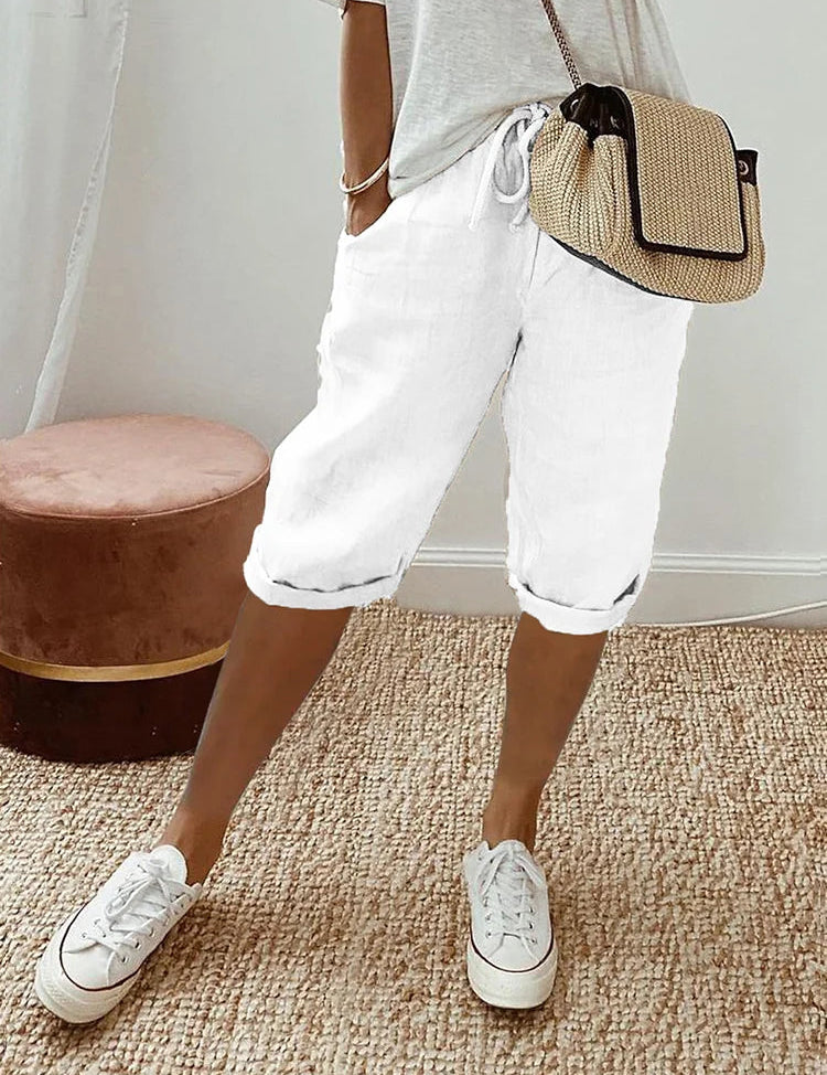 Women's Drawstring Shorts – Light Relaxed Summer Shorts 2