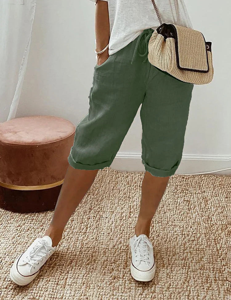 Women's Drawstring Shorts – Light Relaxed Summer Shorts 3