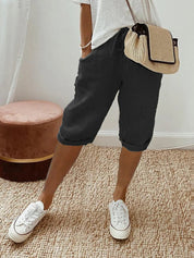 Women's Drawstring Shorts – Light Relaxed Summer Shorts 4