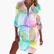 Long-Sleeve Shirt Dress for Women – Classic Collar Summer Dress 8