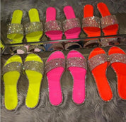 Women's Sparkle Sliders – Elegant Comfortable Summer Sliders – Lia 1