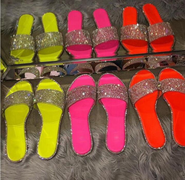 Women's Sparkle Sliders – Elegant Comfortable Summer Sliders – Lia 1