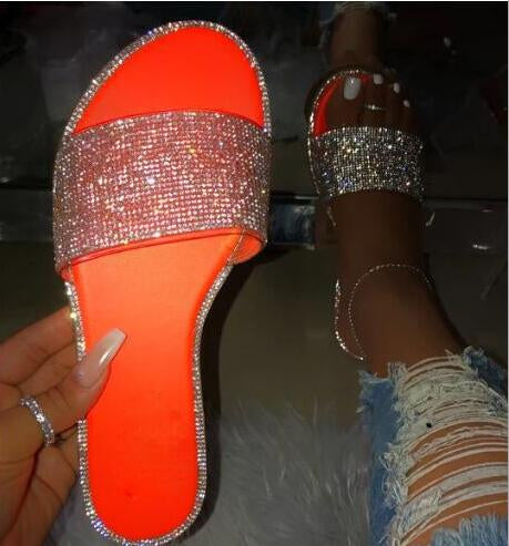 Women's Sparkle Sliders – Elegant Comfortable Summer Sliders – Lia 8