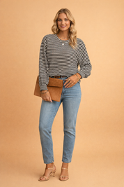 Plus-Size Long-Sleeve Top for Women – Elegant Comfortable Everyday Top – Daisy