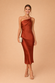 Maxi Dress for Women – One-Shoulder Open-Back Occasion Dress – Zoe