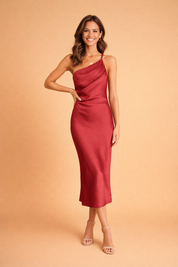 Maxi Dress for Women – One-Shoulder Open-Back Occasion Dress – Zoe