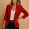 Black Blazer for Women – Elegant Long-Sleeve Office Blazer 0