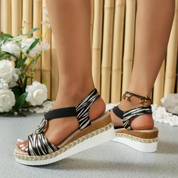 Women's Espadrille Slip-On Sandals with Textured Straps – Everyday Sandals – Mayla 8
