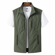 Men's Lightweight Zip Gilet – Modern Functional Utility Vest 0