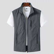 Men's Lightweight Zip Gilet – Modern Functional Utility Vest 1