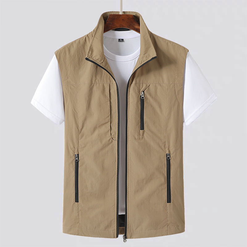 Men's Lightweight Zip Gilet – Modern Functional Utility Vest 2