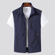 Men's Lightweight Zip Gilet – Modern Functional Utility Vest 3