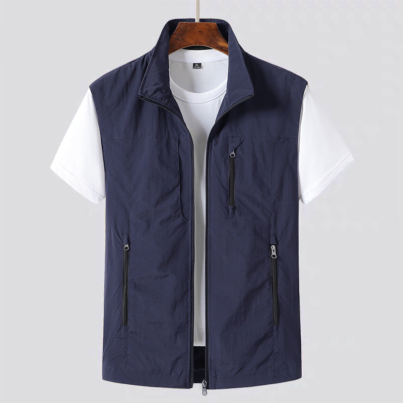 Men's Lightweight Zip Gilet – Modern Functional Utility Vest 3