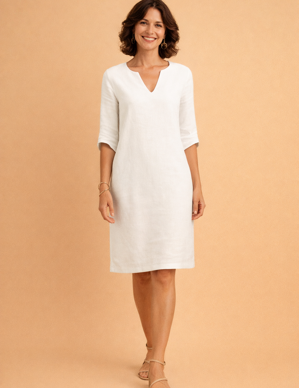 Midi Summer Dress for Women – Elegant Versatile Occasion Dress – Scarlett