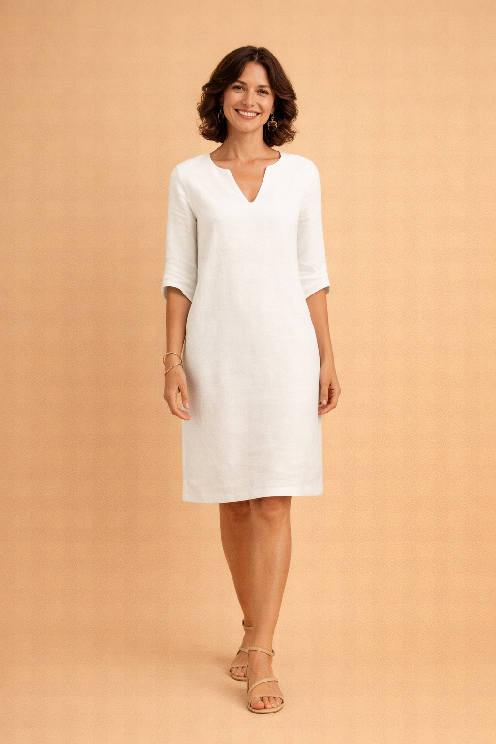Midi Summer Dress for Women – Elegant Versatile Occasion Dress – Scarlett