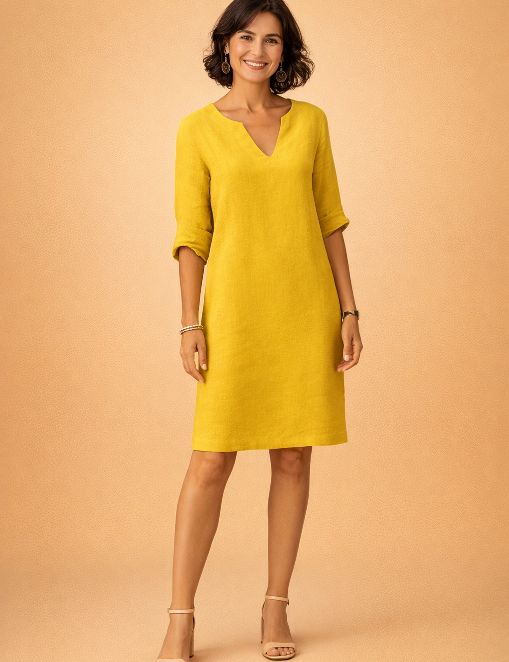Midi Summer Dress for Women – Elegant Versatile Occasion Dress – Scarlett