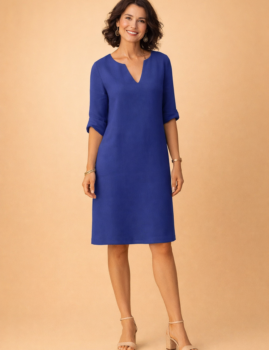Midi Summer Dress for Women – Elegant Versatile Occasion Dress – Scarlett