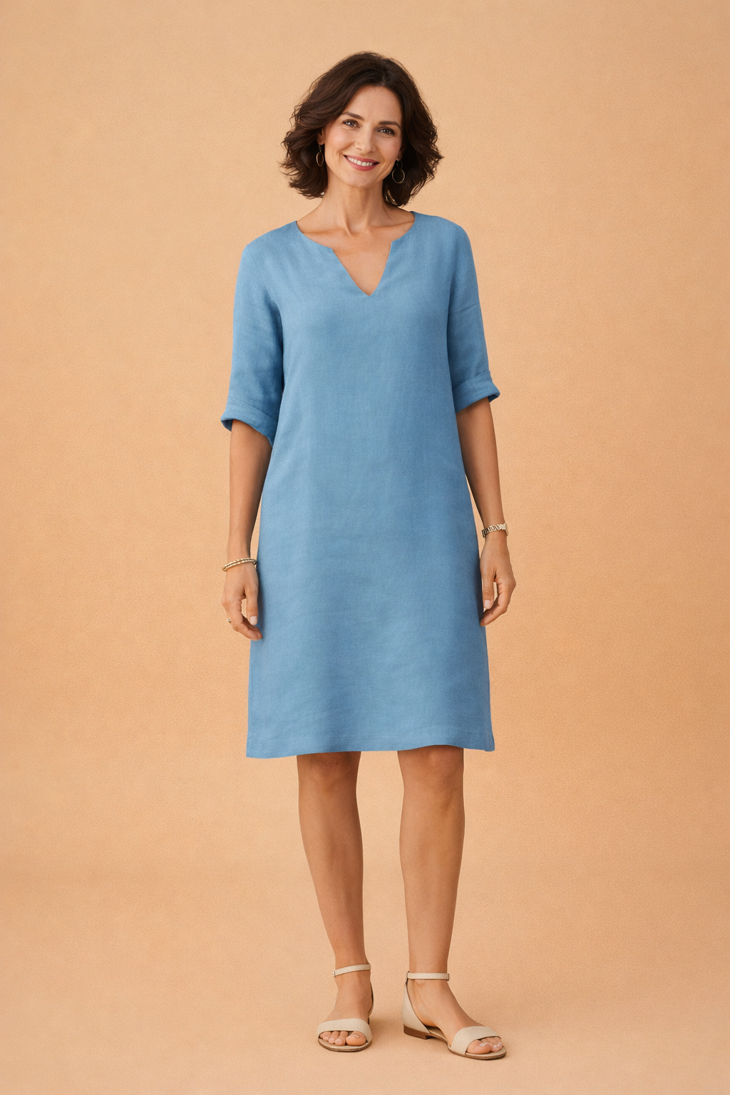 Midi Summer Dress for Women – Elegant Versatile Occasion Dress – Scarlett