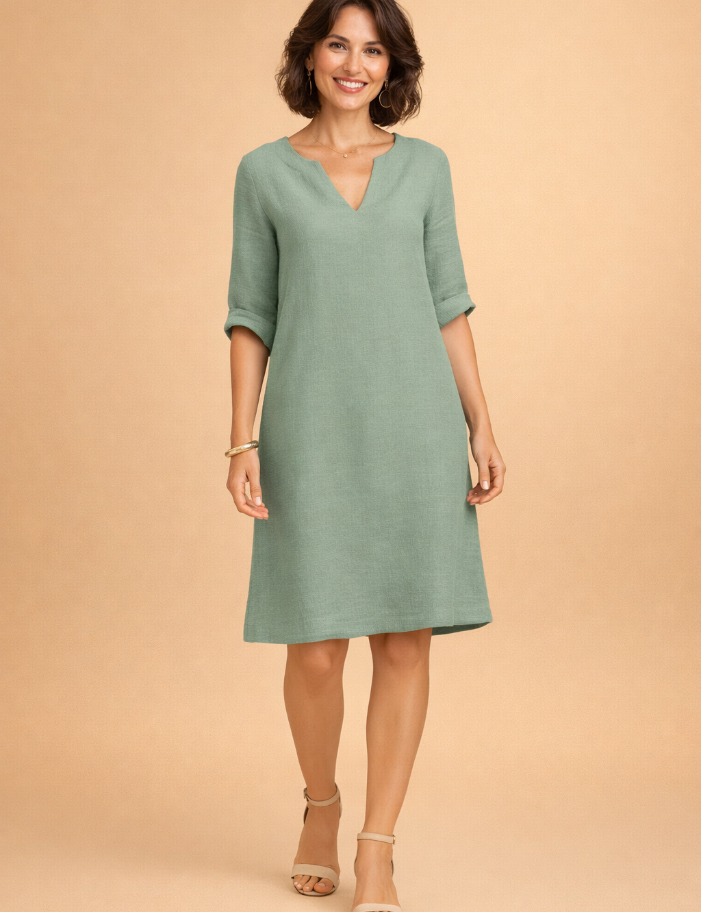 Midi Summer Dress for Women – Elegant Versatile Occasion Dress – Scarlett