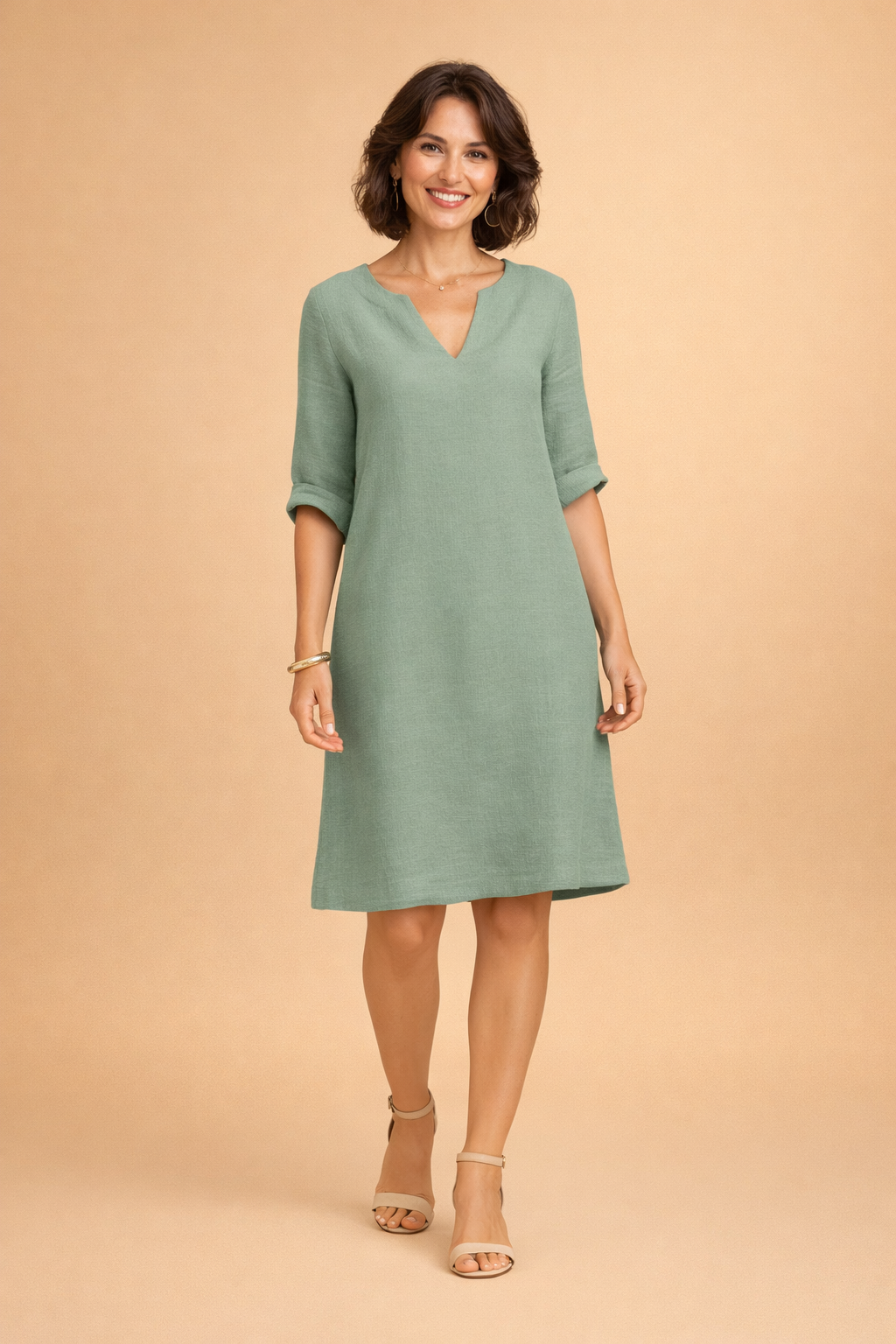 Midi Summer Dress for Women – Elegant Versatile Occasion Dress – Scarlett