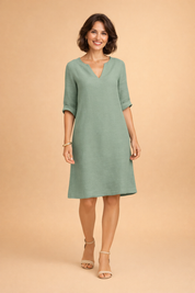 Midi Summer Dress for Women – Elegant Versatile Occasion Dress – Scarlett