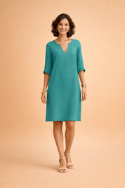 Midi Summer Dress for Women – Elegant Versatile Occasion Dress – Scarlett