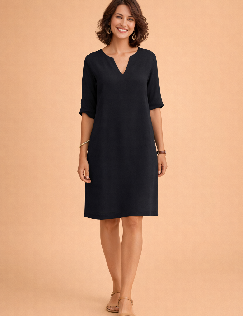 Midi Summer Dress for Women – Elegant Versatile Occasion Dress – Scarlett