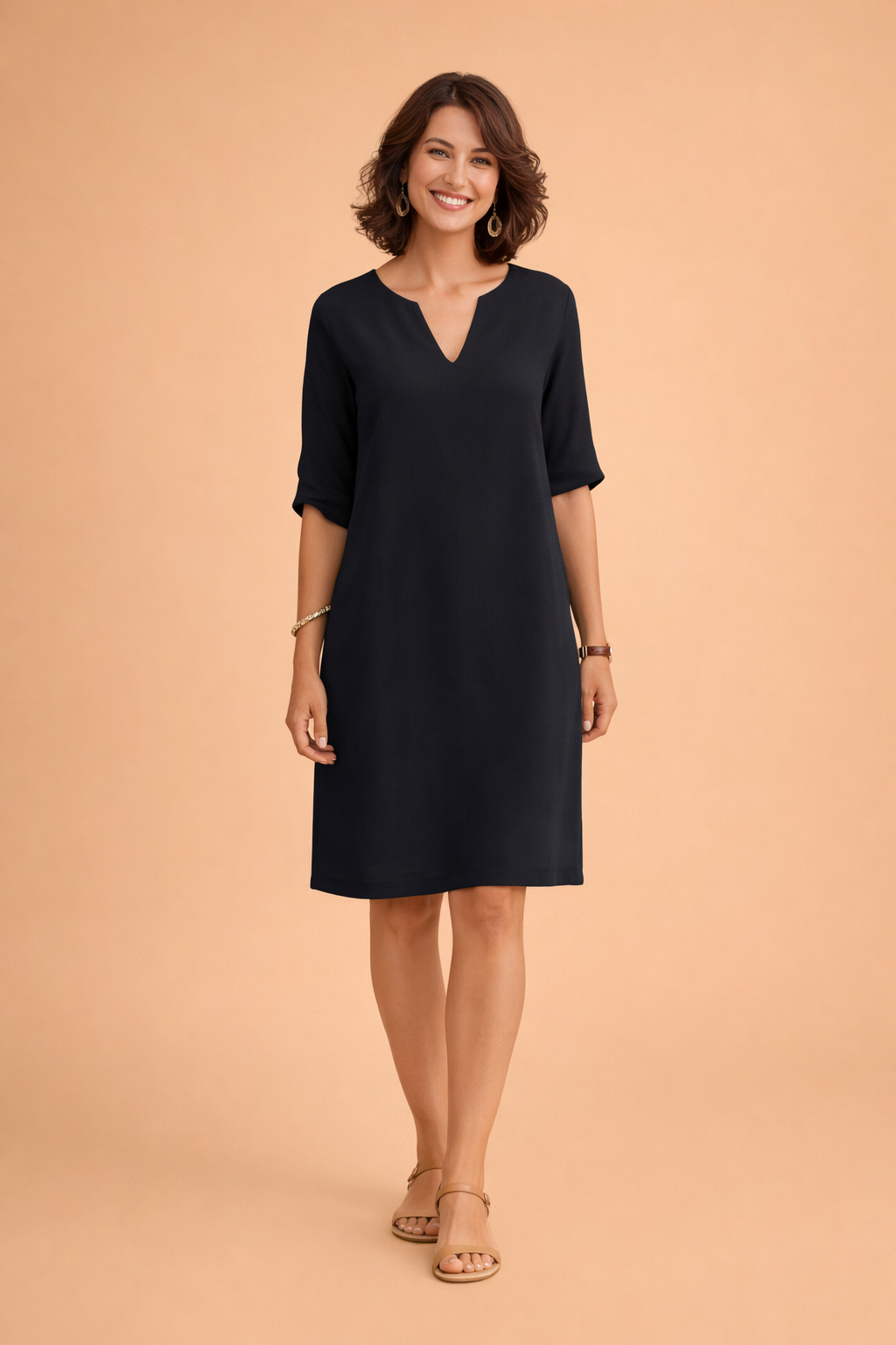 Midi Summer Dress for Women – Elegant Versatile Occasion Dress – Scarlett