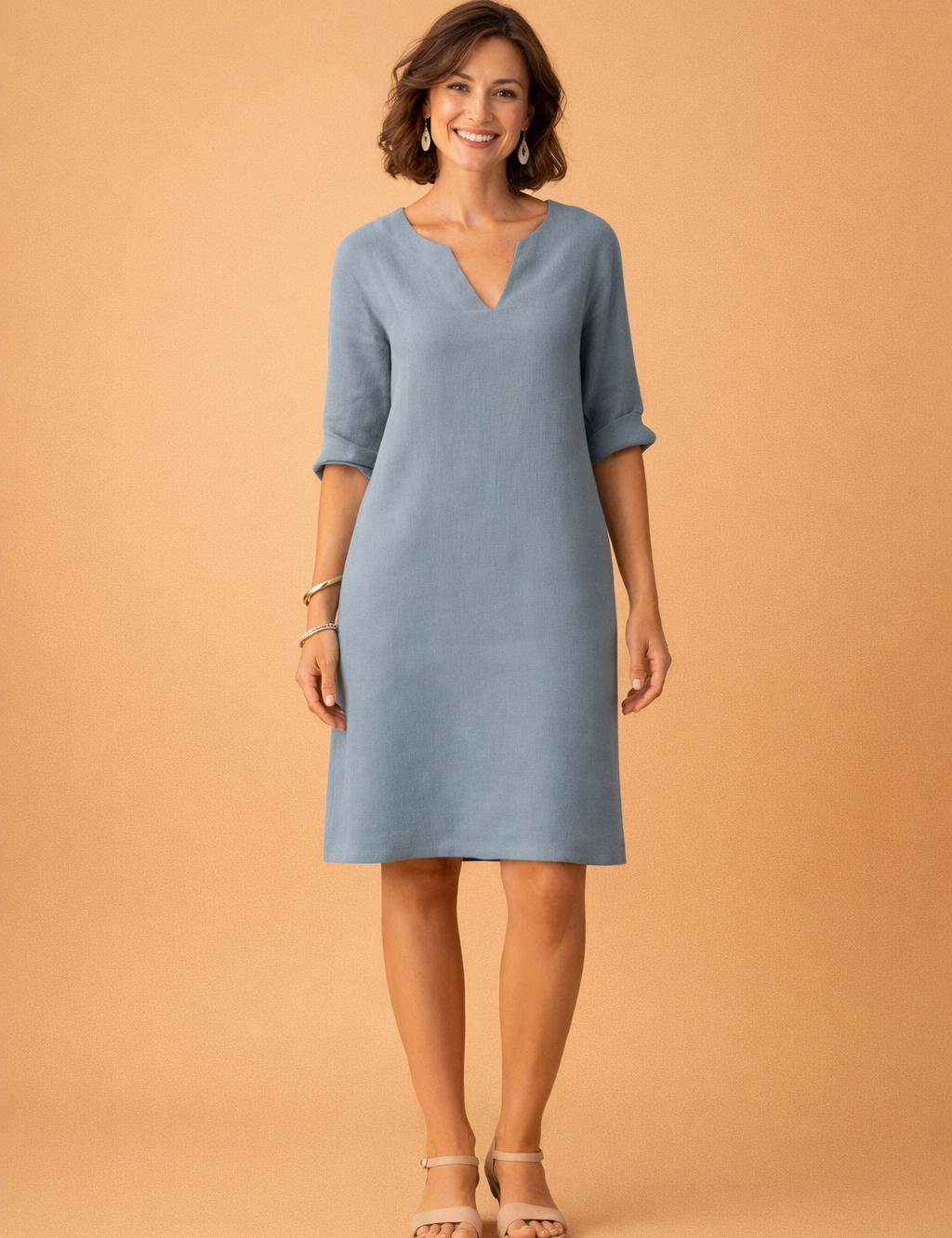 Midi Summer Dress for Women – Elegant Versatile Occasion Dress – Scarlett