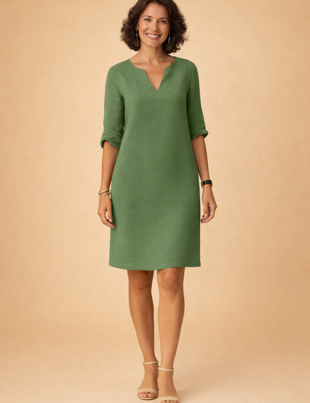 Midi Summer Dress for Women – Elegant Versatile Occasion Dress – Scarlett