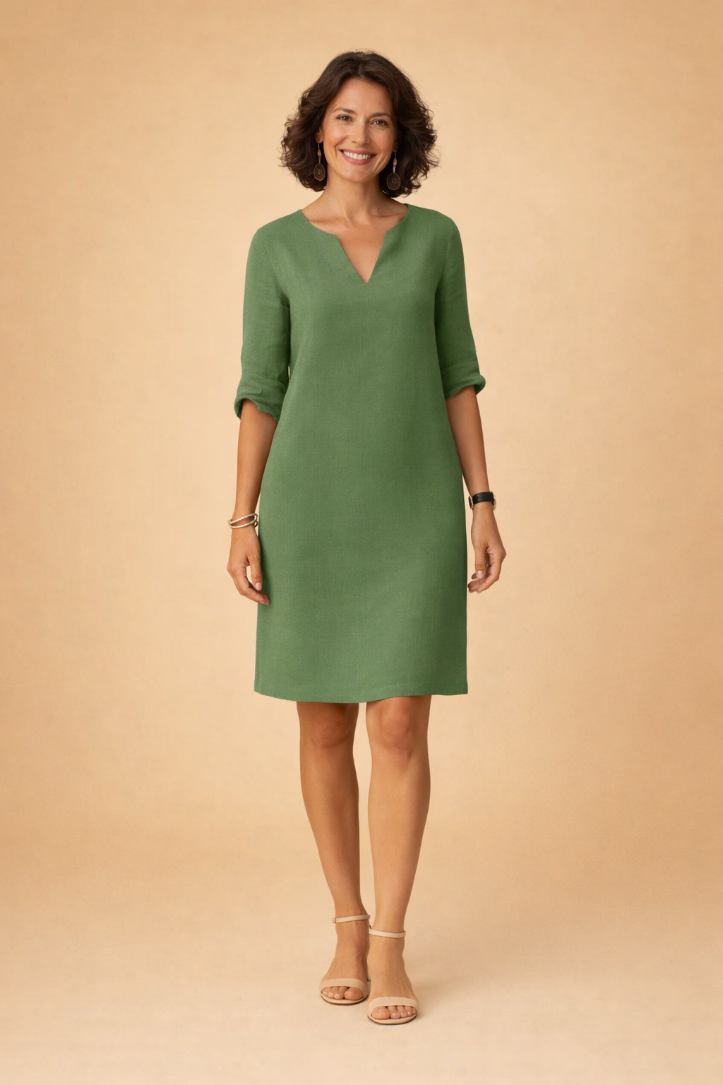Midi Summer Dress for Women – Elegant Versatile Occasion Dress – Scarlett