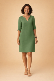 Midi Summer Dress for Women – Elegant Versatile Occasion Dress – Scarlett