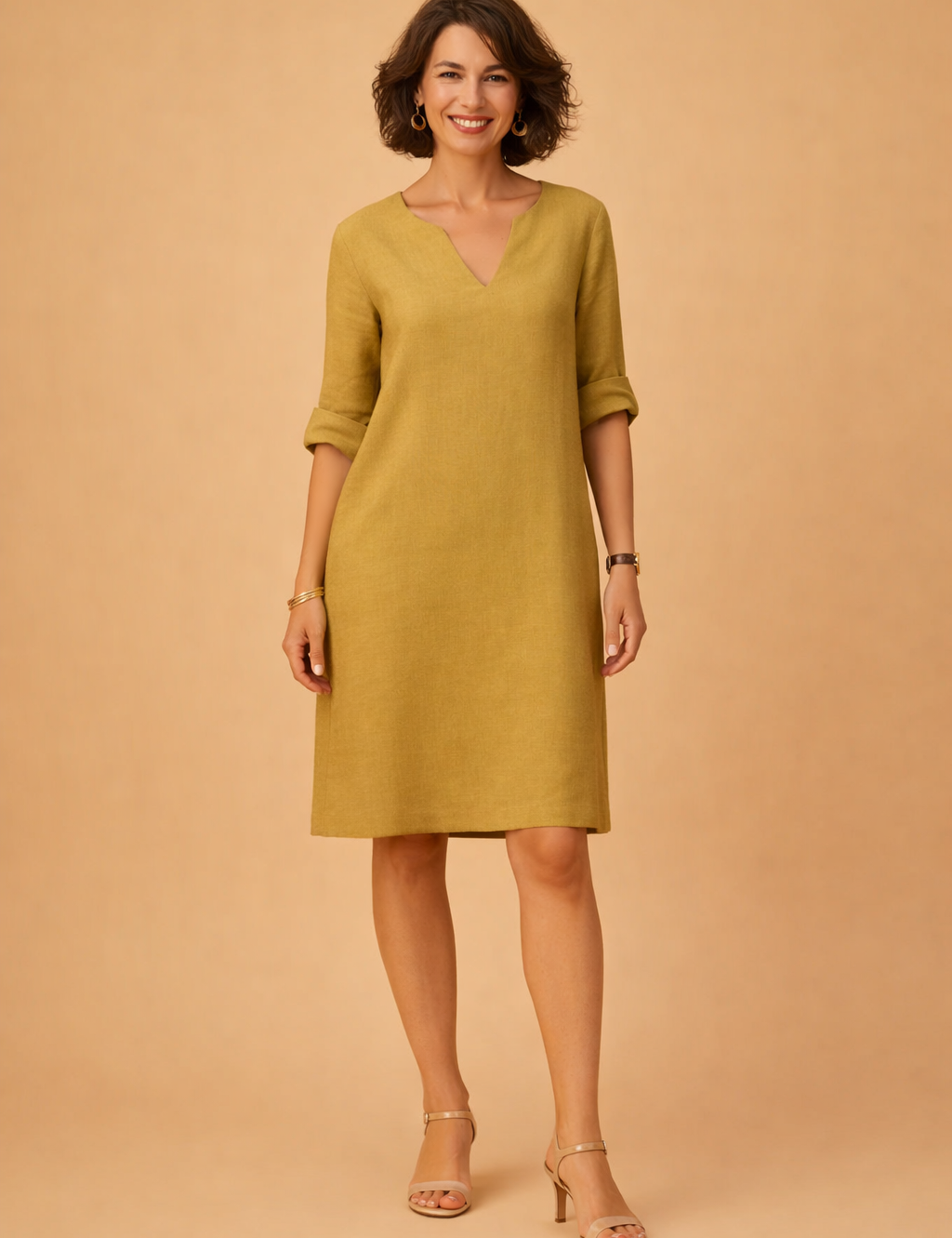 Midi Summer Dress for Women – Elegant Versatile Occasion Dress – Scarlett