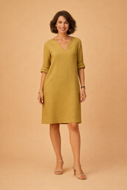 Midi Summer Dress for Women – Elegant Versatile Occasion Dress – Scarlett