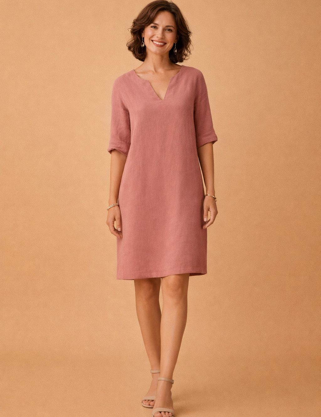 Midi Summer Dress for Women – Elegant Versatile Occasion Dress – Scarlett