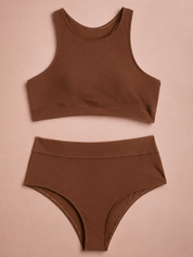 Sporty High-Waisted Bikini for Women – Beach & Water Activity Swimwear
