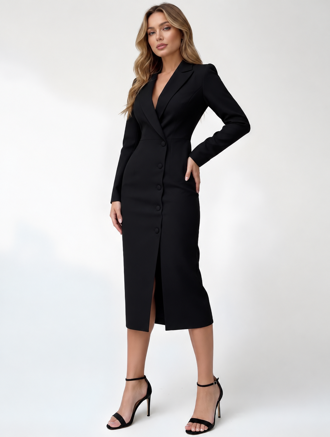 Peplum Dress for Women – Elegant Fitted Occasion Dress – Bianka