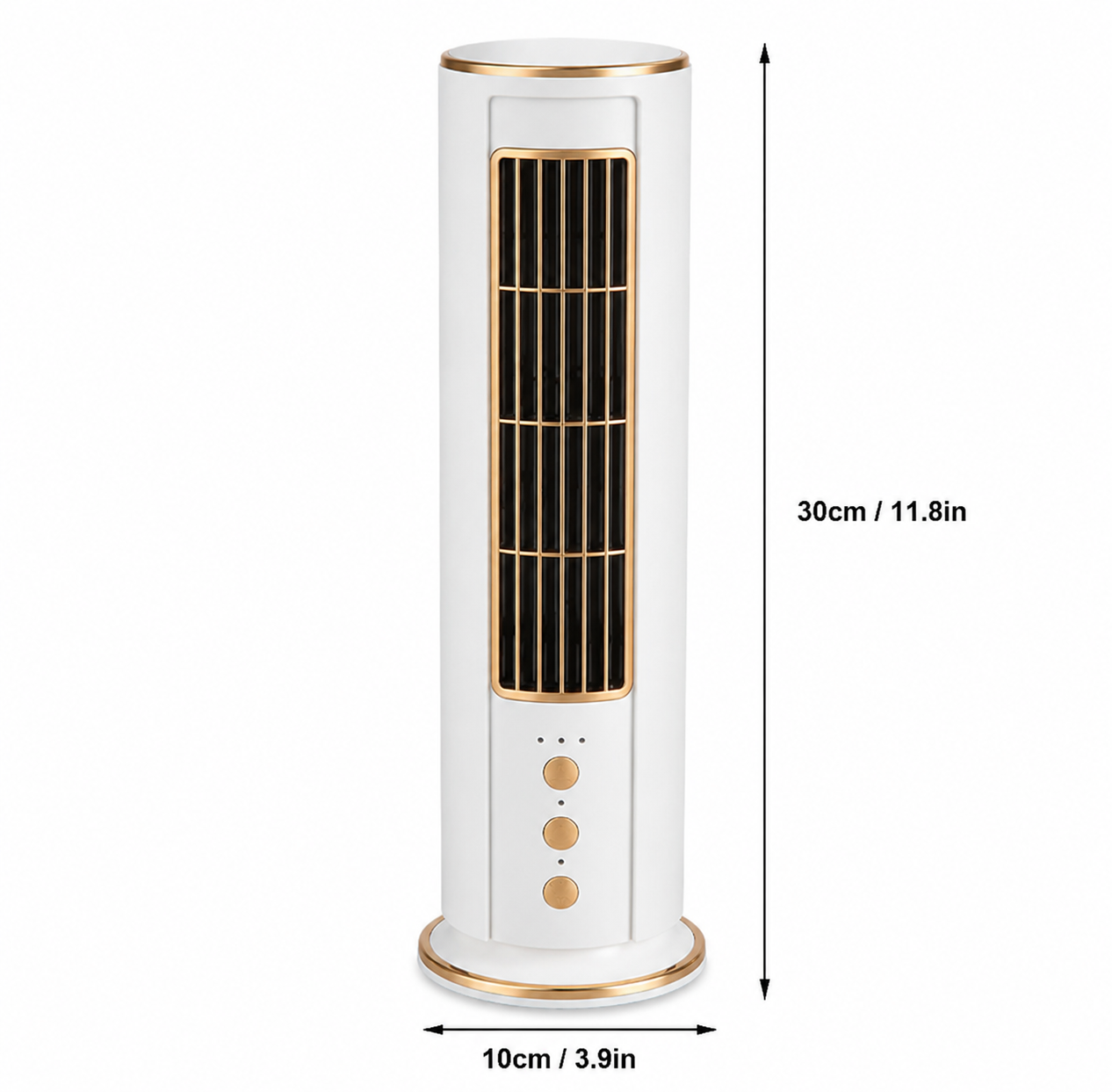 Bladeless Desk Cooling Fan with Remote – Quiet Oscillating Tower Fan