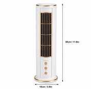 Bladeless Desk Cooling Fan with Remote – Quiet Oscillating Tower Fan