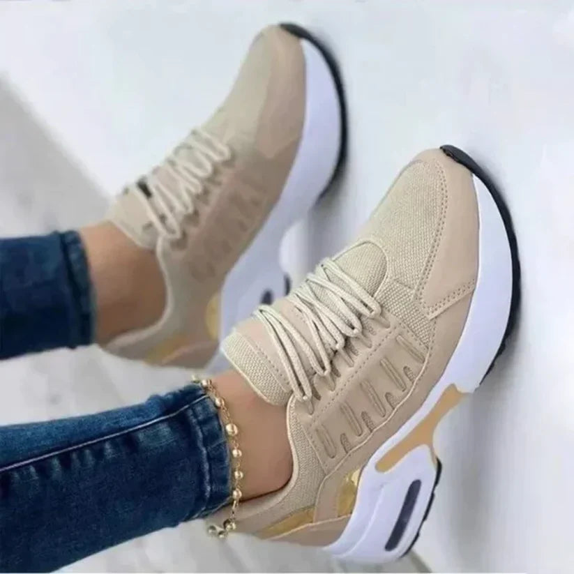 Two-Tone Trainers for Women – Comfortable Colour-Block Trainers – Nic 2