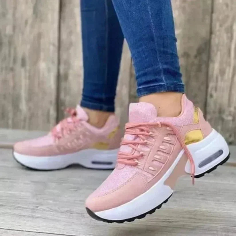 Two-Tone Trainers for Women – Comfortable Colour-Block Trainers – Nic 4