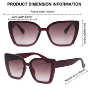 Oversized Cat-Eye Sunglasses for Women – Mirrored UV400 Sunglasses 5