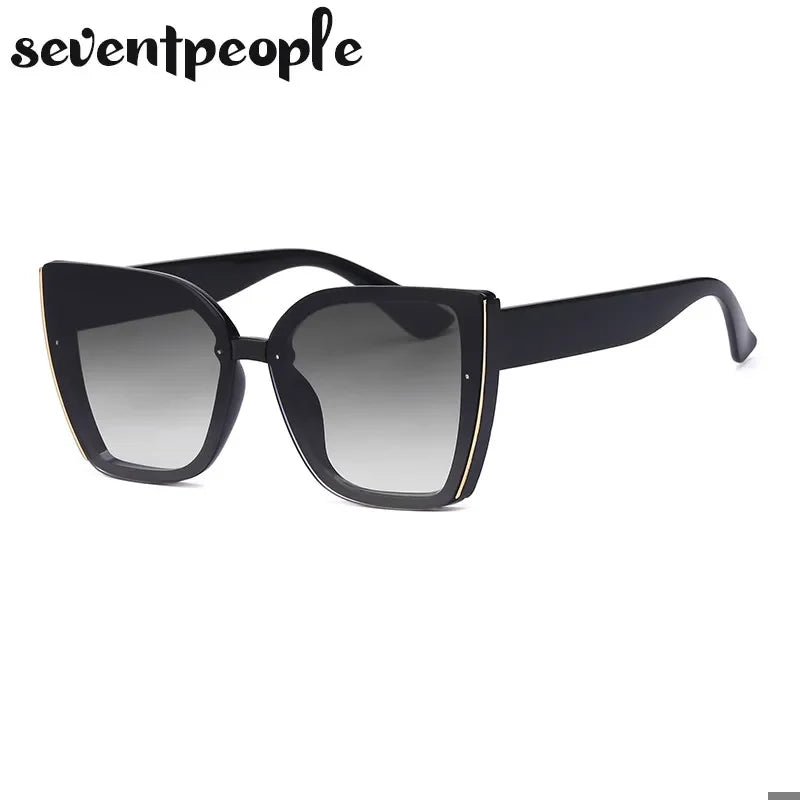 Oversized Cat-Eye Sunglasses for Women – Mirrored UV400 Sunglasses 7