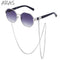 Octagonal Sunglasses for Women with Chain – UV400 Unique Fashion Sunglasses 10