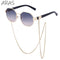 Octagonal Sunglasses for Women with Chain – UV400 Unique Fashion Sunglasses 11